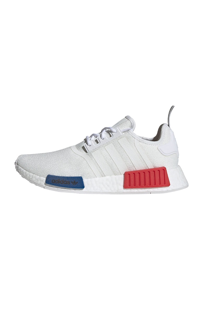 Tênis Adidas NMD R1 Branco/Vermelho/Azul