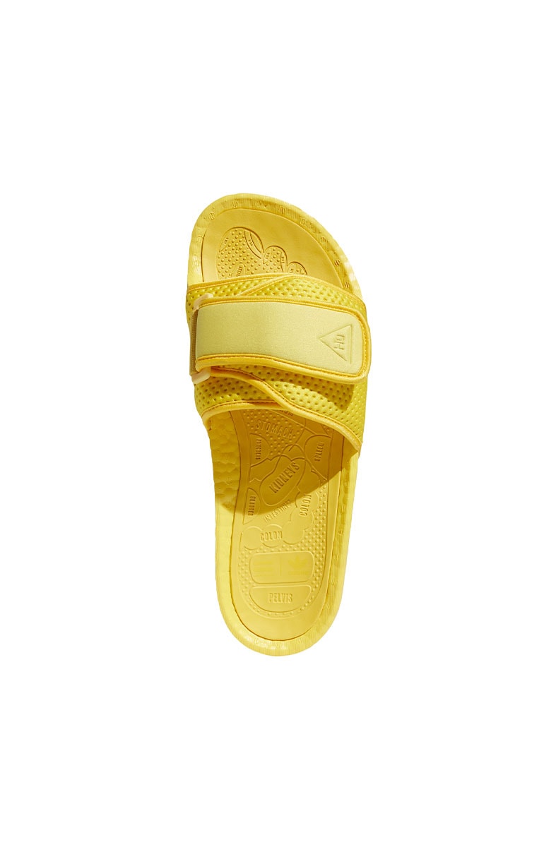 Chinelo Adidas Boost Pharrell Williams HU Amarelo/Amarelo