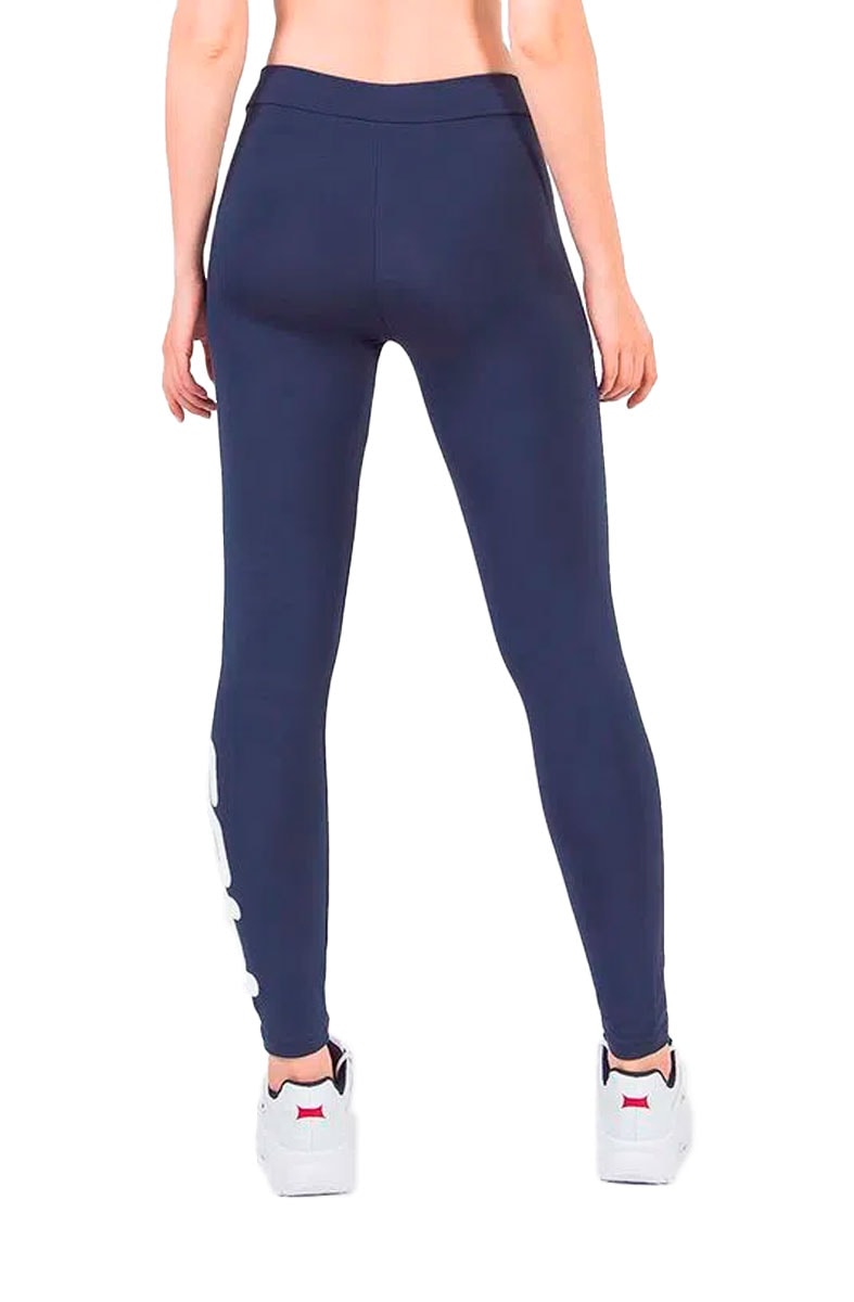 Calça Fila Legging Letter Feminina Azul/Branca