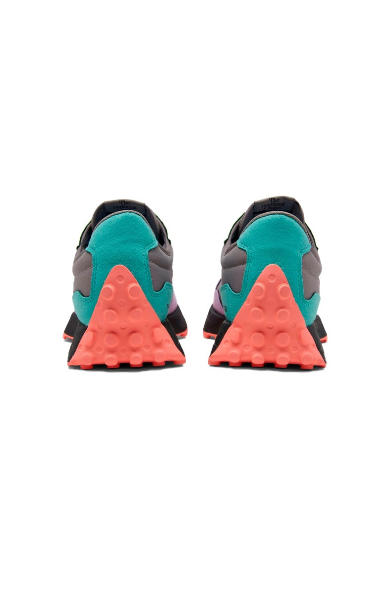 Tênis New Balance 327 MS327EZ Cinza/Verde/Rosa