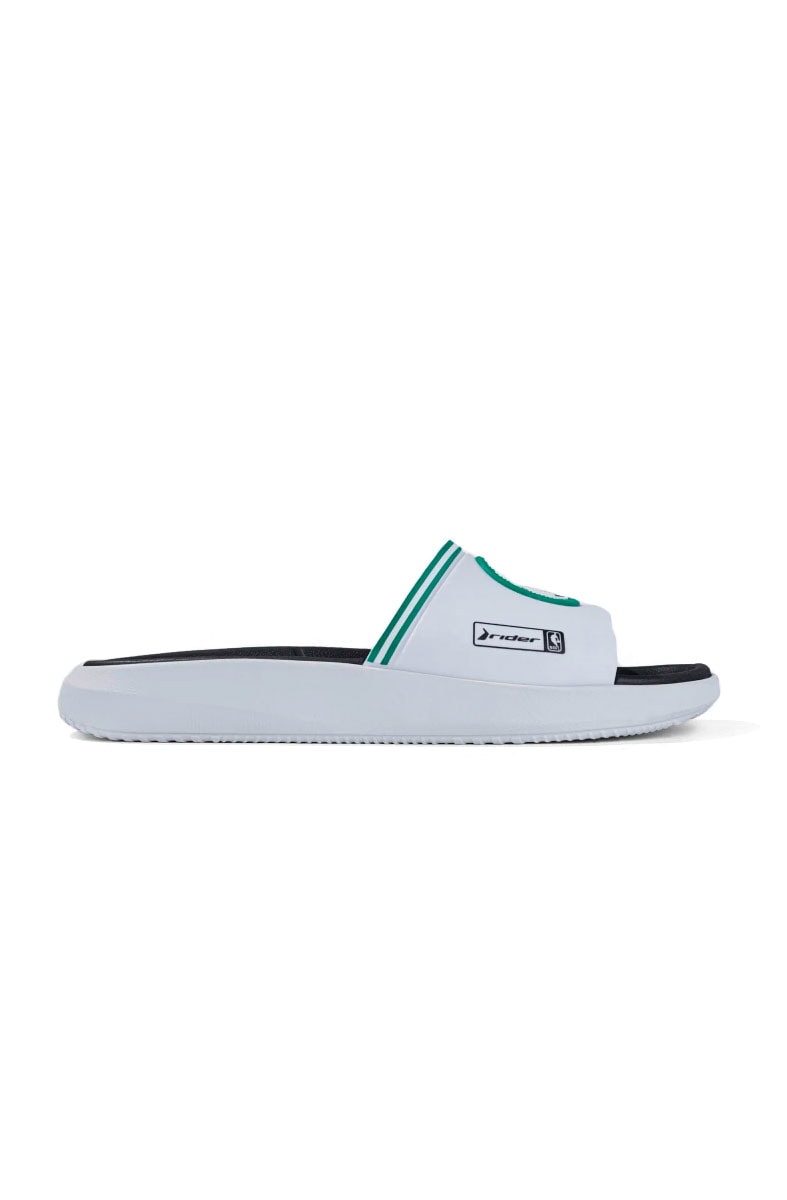 Chinelo Slide Rider Block NBA Boston Celtics Preto/Branco