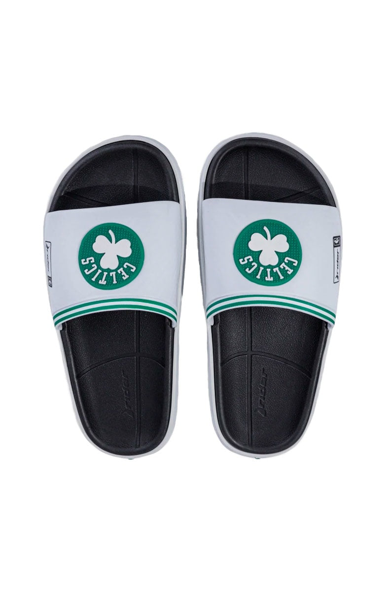 Chinelo Slide Rider Block NBA Boston Celtics Preto/Branco