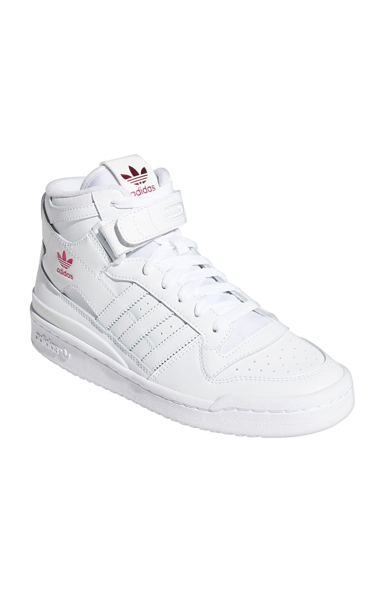 Tênis Adidas Forum Mid Feminino Branco/Rosa