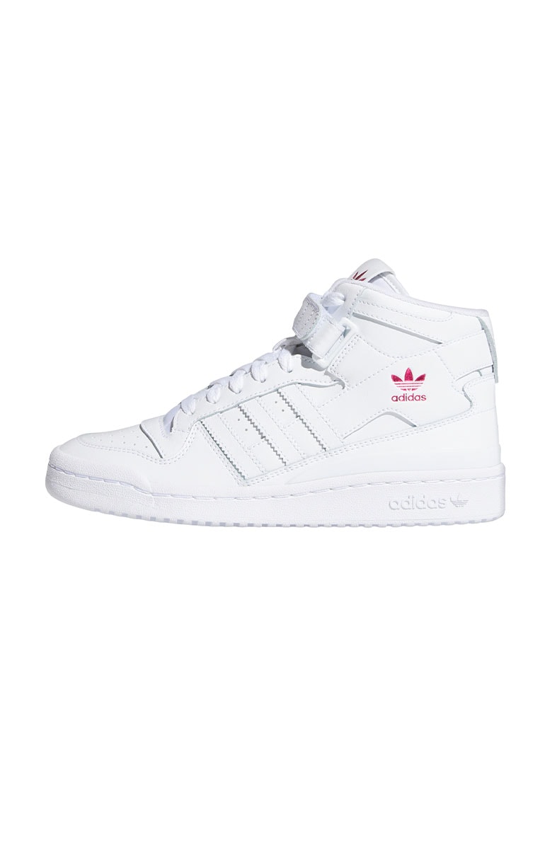 Tênis Adidas Forum Mid Feminino Branco/Rosa