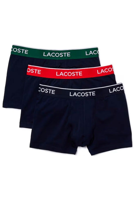 3 - Pack Cuecas Boxer Lacoste Vermelho/Verde/Azul 5H190623 - HY0 - NewSkull