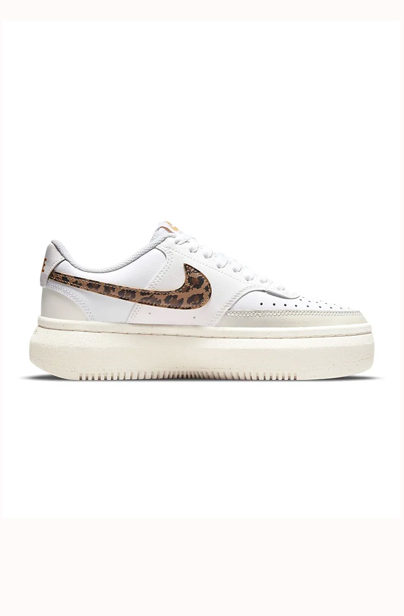 Tênis Nike Court Vision Alta Leopard Feminino Branco/Bege