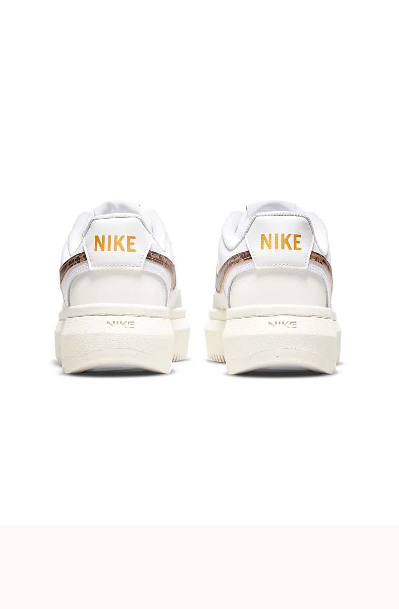 Tênis Nike Court Vision Alta Leopard Feminino Branco/Bege