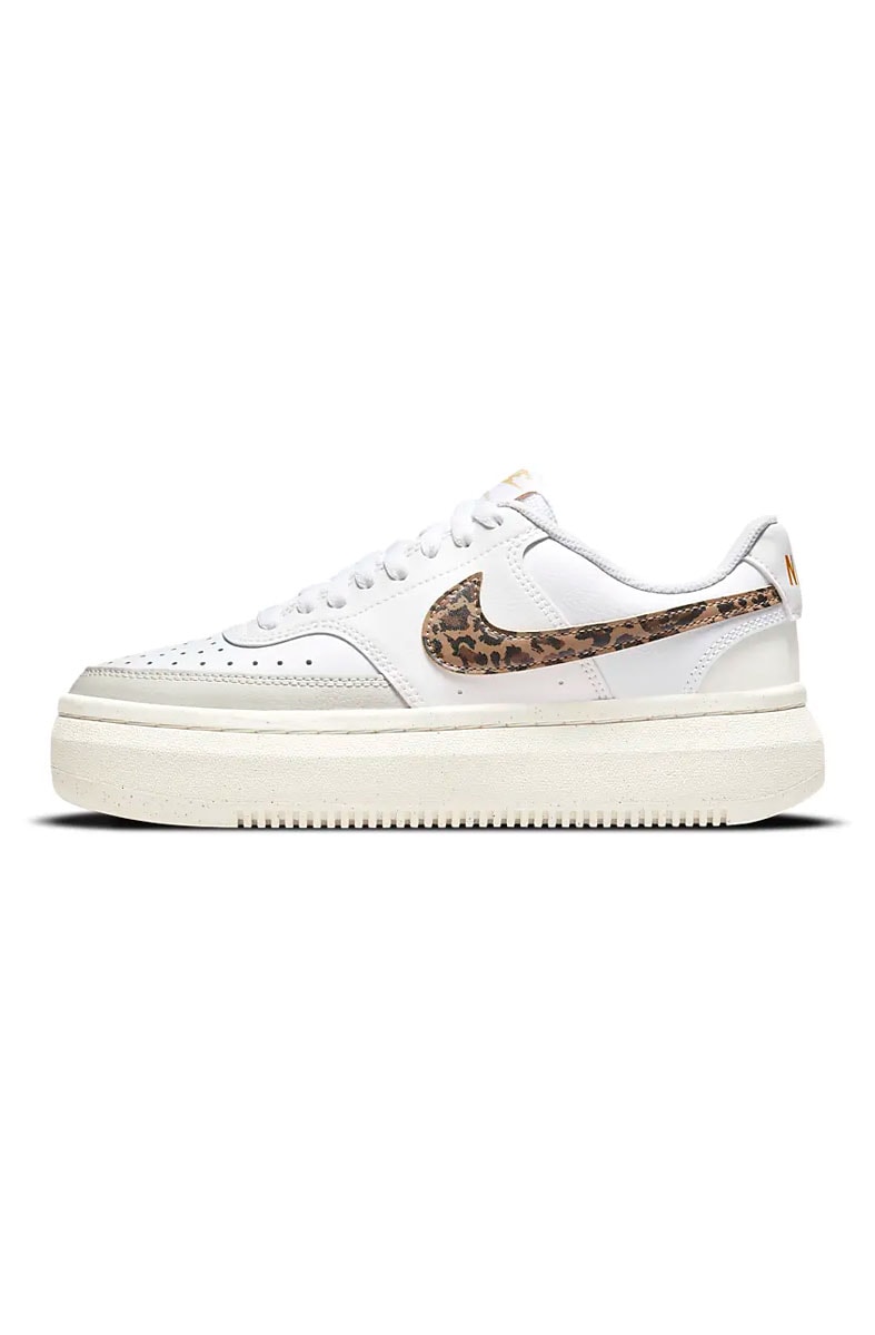 Tênis Nike Court Vision Alta Leopard Feminino Branco/Bege