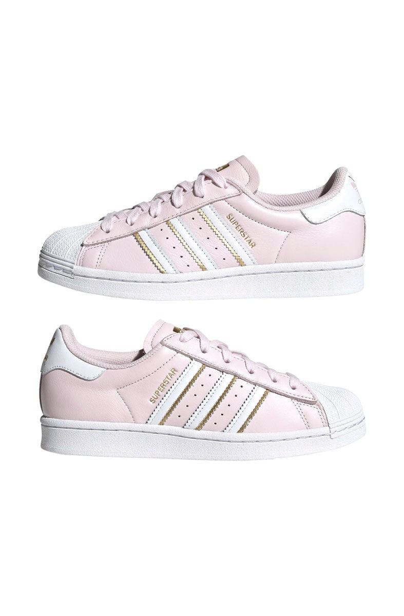 Tênis Adidas Superstar W Feminino Rosa/Branco