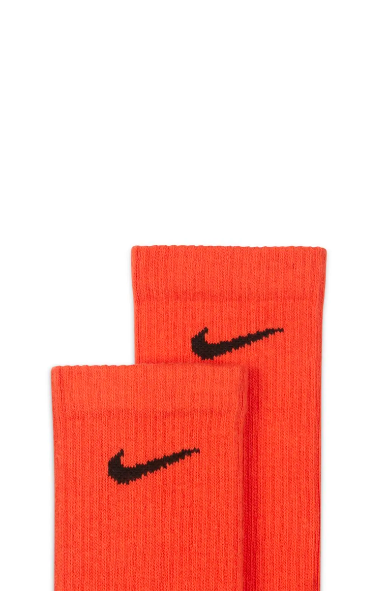 Meia Nike Everyday Plus Lightweight Amarelo/Azul/Laranja