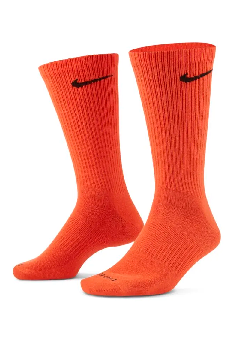 Meia Nike Everyday Plus Lightweight Amarelo/Azul/Laranja