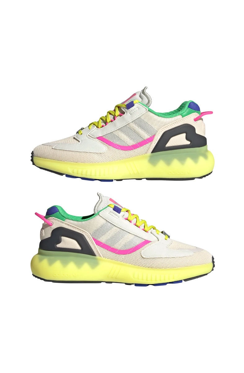 Tênis Adidas Zx 5k Boost Bege/Amarelo