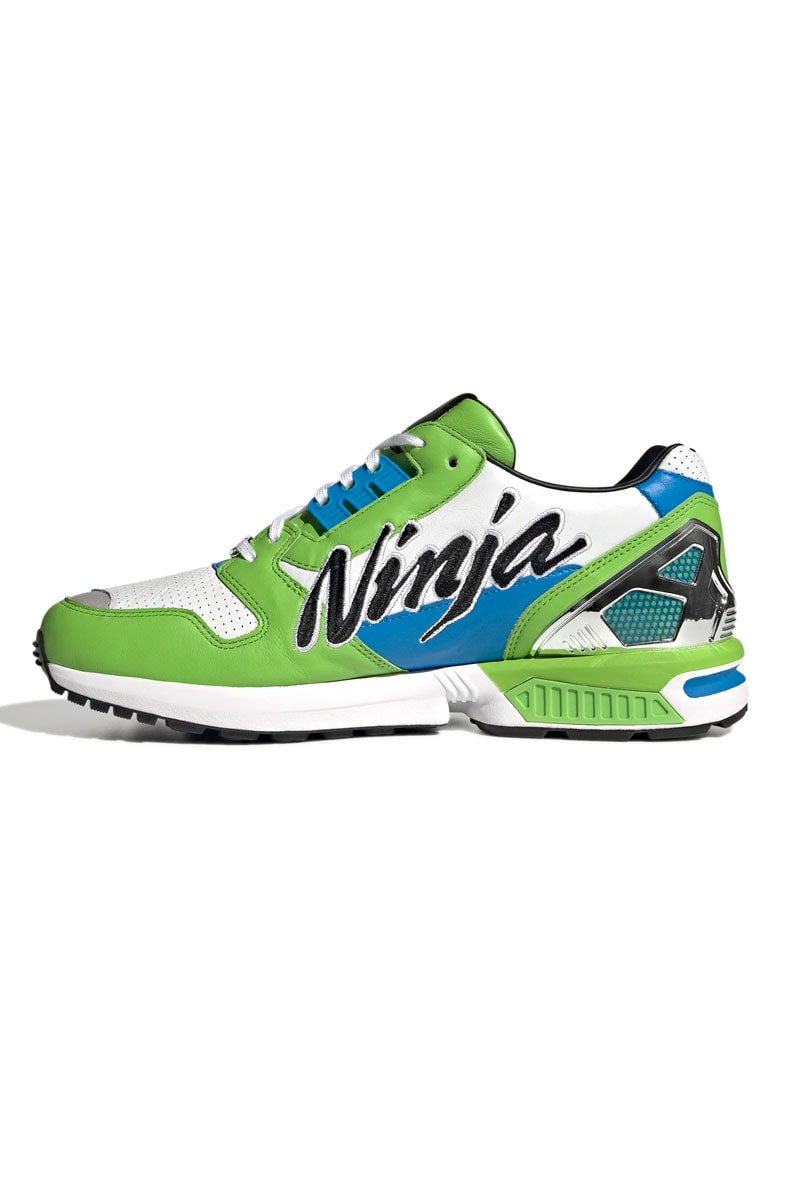 Tênis Adidas Zx 8000 Kawasaki Ninja Verde/Azul/Branco