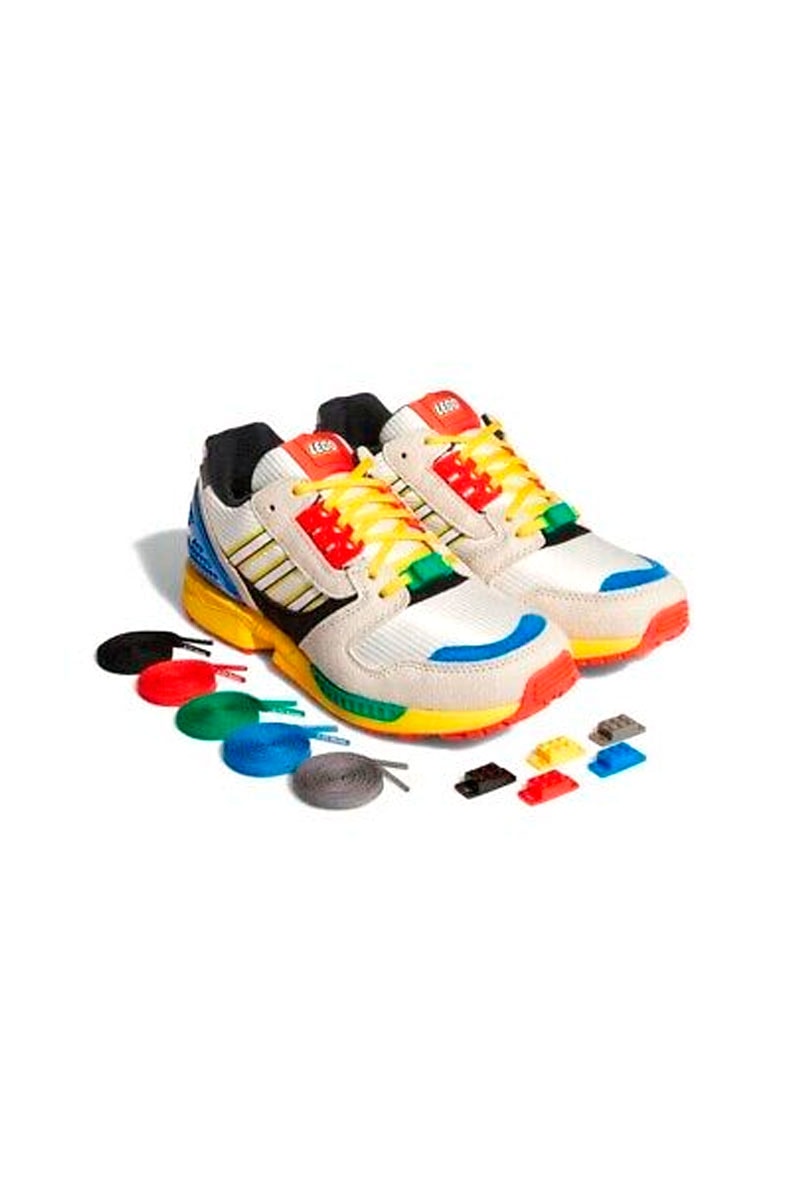 Tênis Adidas Lego Zx 8000 Bege/Amarelo/Azul