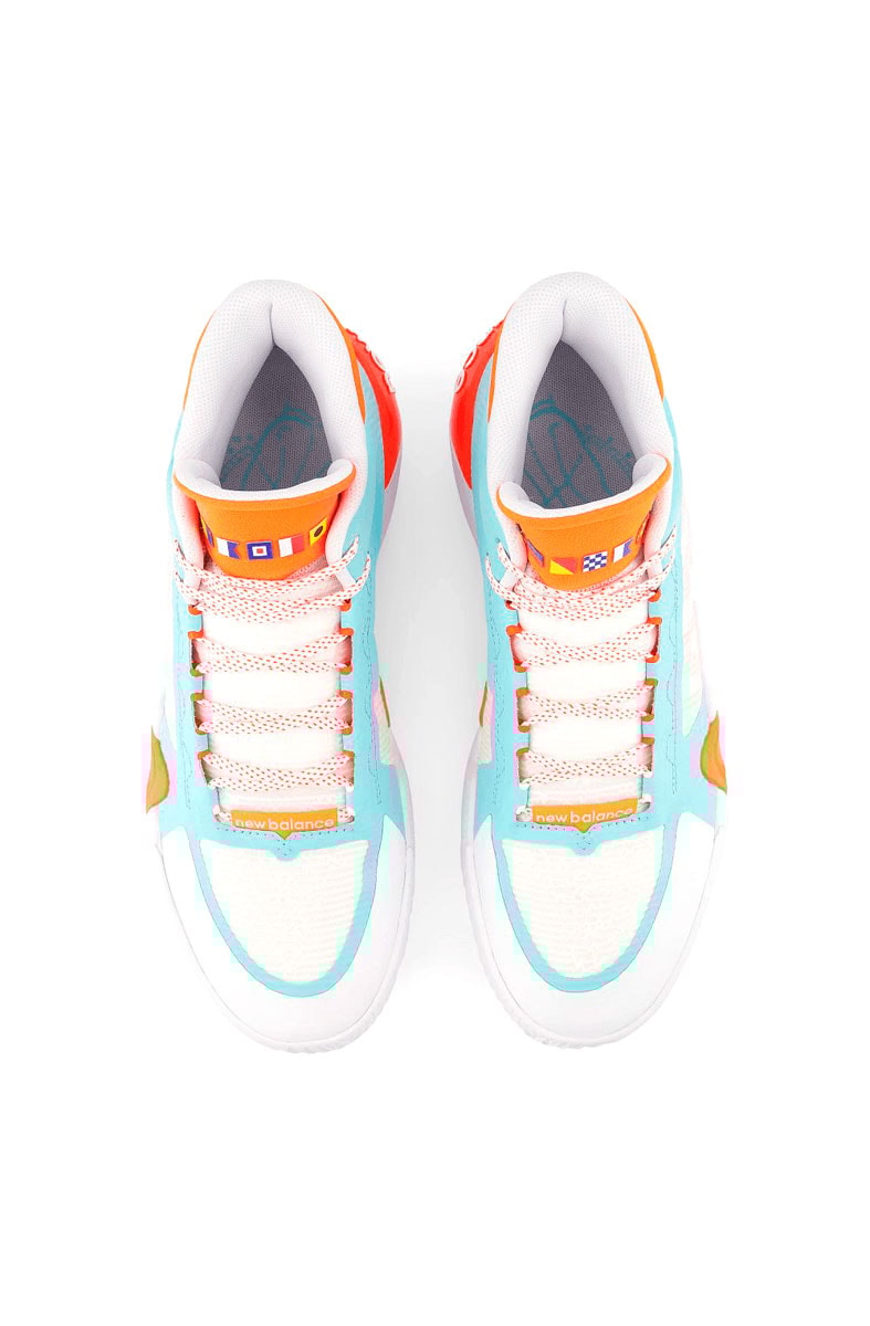 Tênis New Balance BBKLSSD Kawhi II Ocean Blue Branco/Laranja/Azul