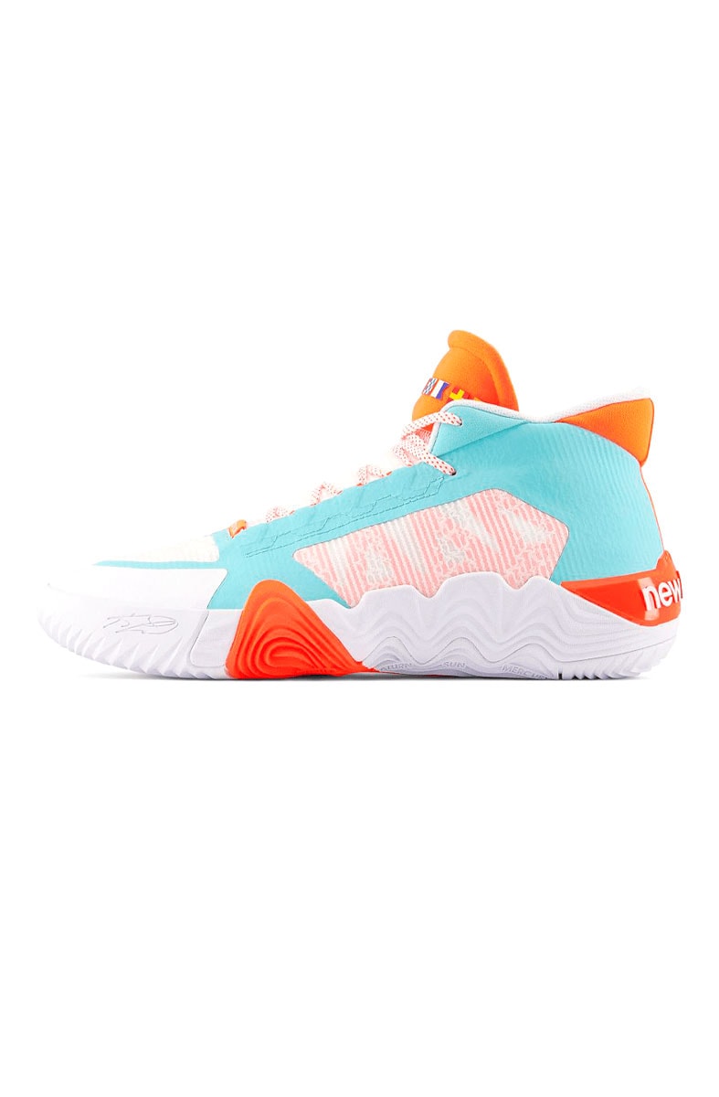 Tênis New Balance BBKLSSD Kawhi II Ocean Blue Branco/Laranja/Azul