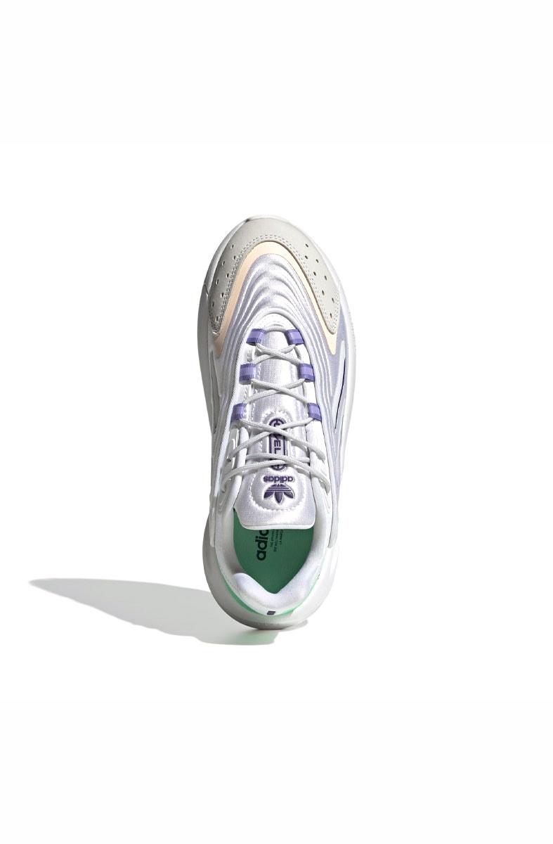 Tênis Adidas Ozelia Branco/Roxo/Verde