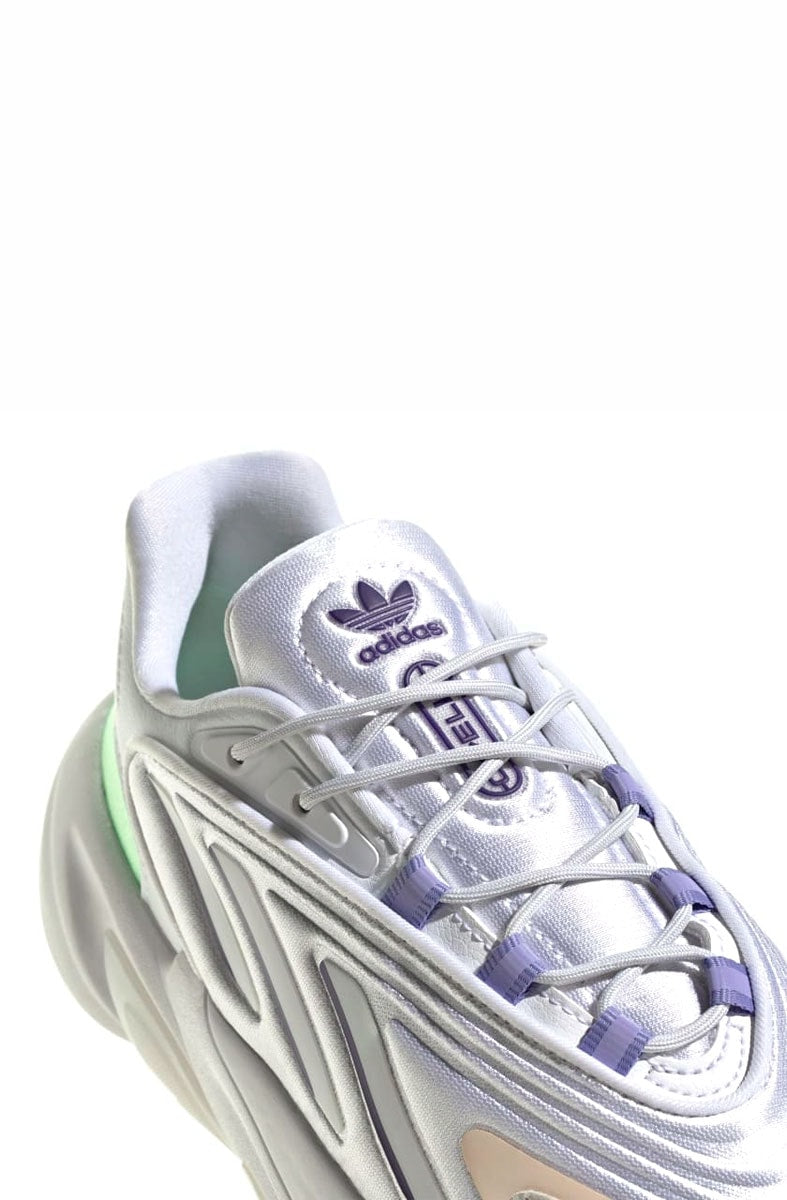 Tênis Adidas Ozelia Branco/Roxo/Verde