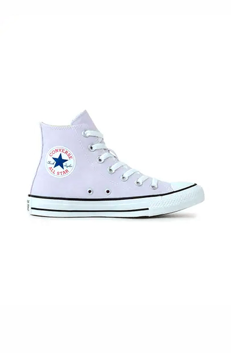 Tênis Converse Chuck Taylor All Star Seasonal Hi Colors Lilas/Branco