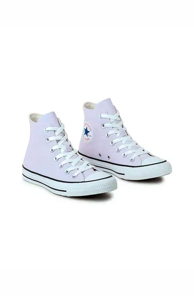 Tênis Converse Chuck Taylor All Star Seasonal Hi Colors Lilas/Branco