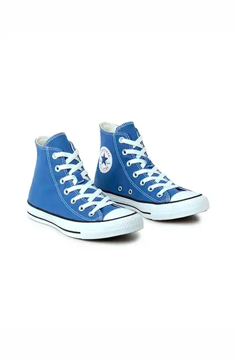 Tênis Converse Chuck Taylor All Star Seasonal Hi Colors Azul/Branco