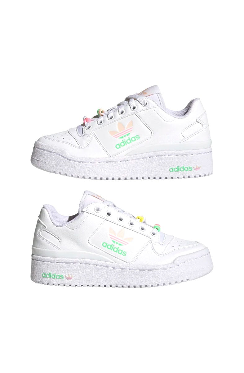 Tênis Adidas Forum Bold Feminino Branco/Rosa/Verde
