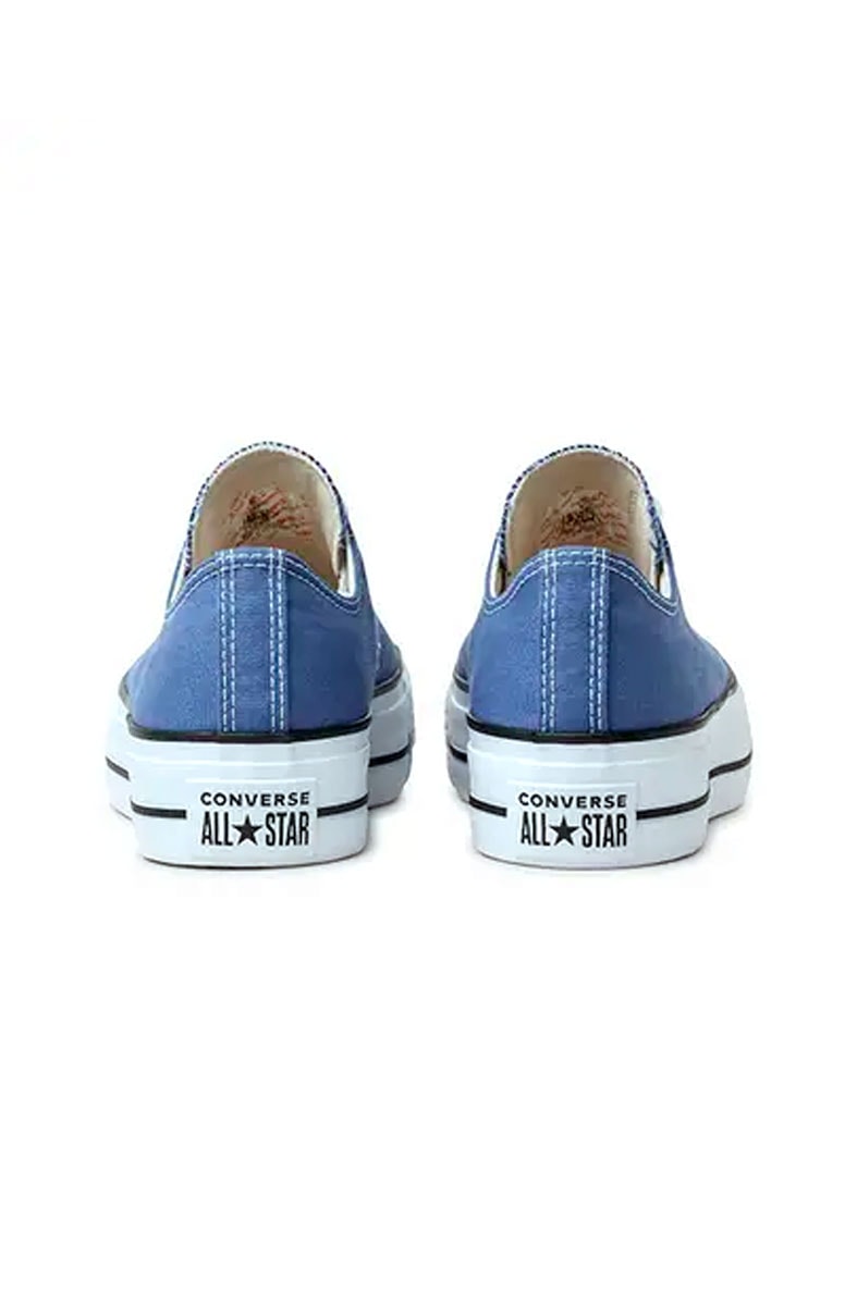 Tênis Converse Chuck Taylor All Star Lift Plataforma Low Seasonal Azul/Branco