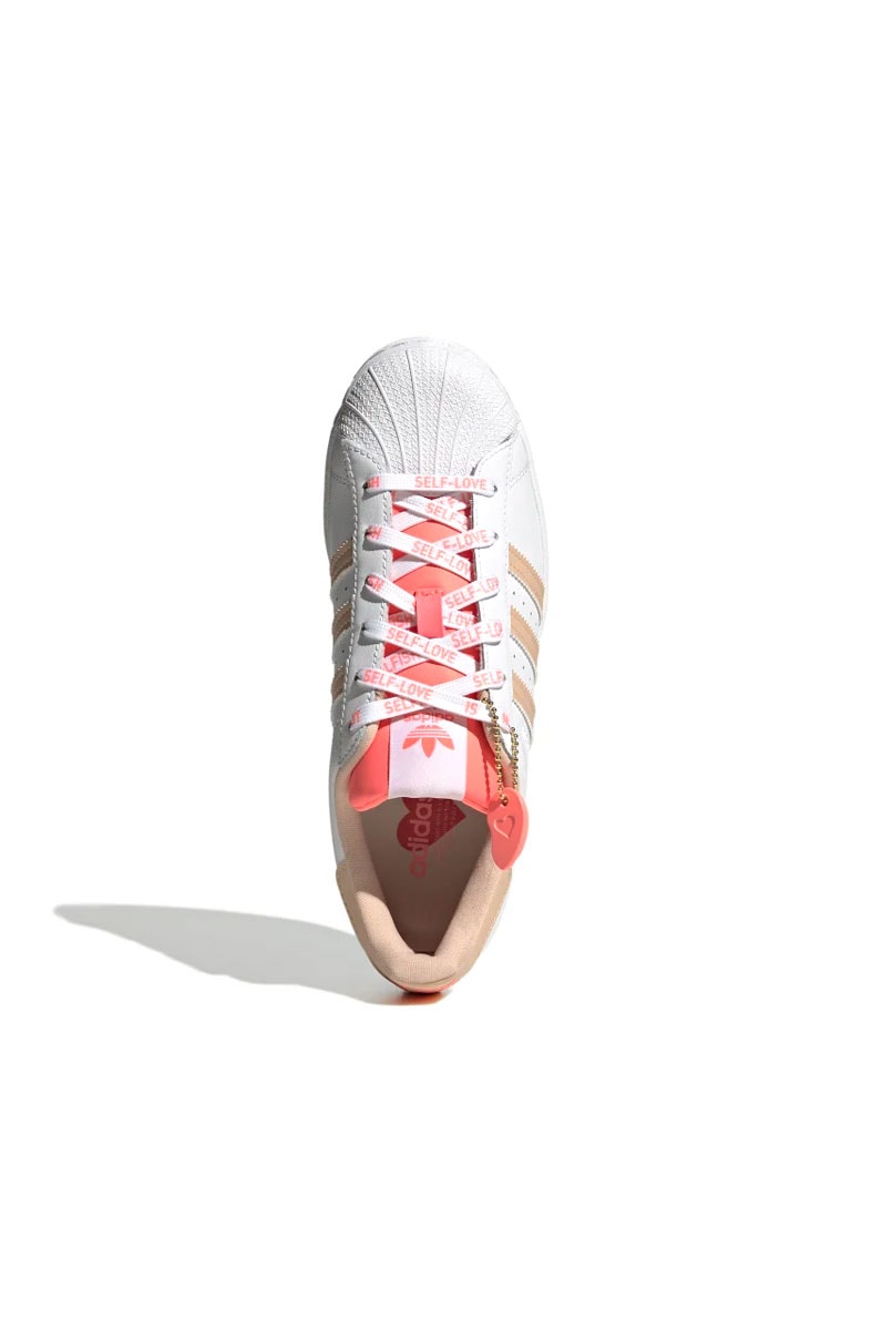 Tênis Adidas Superstar Branco/Rosa