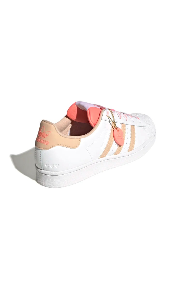 Tênis Adidas Superstar Branco/Rosa