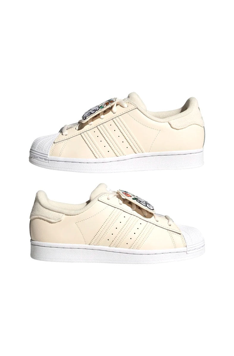 Tênis Adidas Superstar Bege/Branco