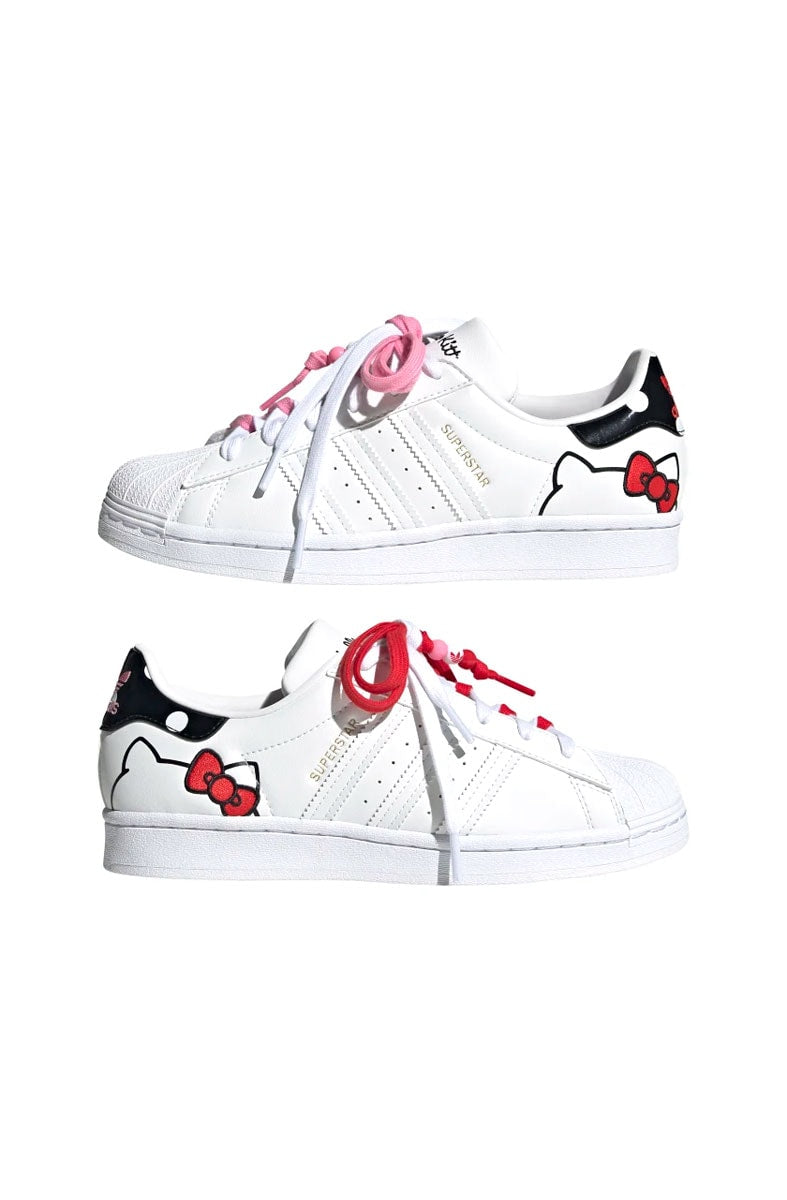 Tênis Adidas Superstar Hello Kitty Branco/Preto/Vermelho