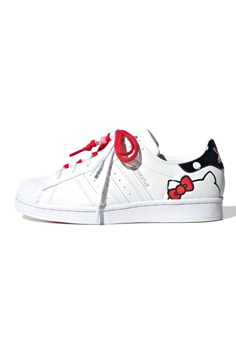 Tênis Adidas Superstar Hello Kitty Branco/Preto/Vermelho