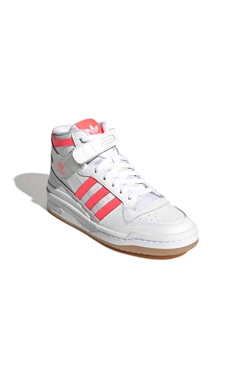 Tênis Adidas Forum Mid Feminino Branco/Rosa