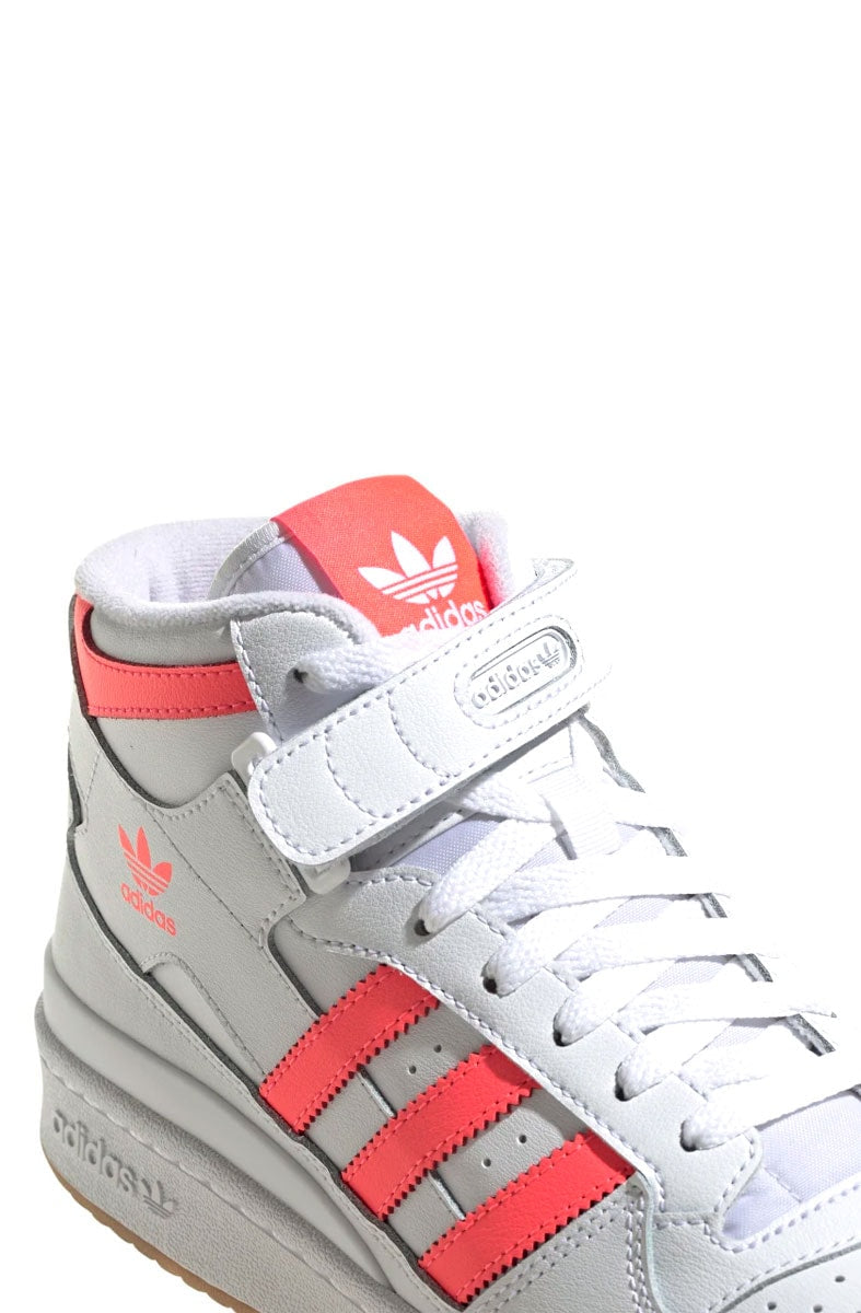Tênis Adidas Forum Mid Feminino Branco/Rosa