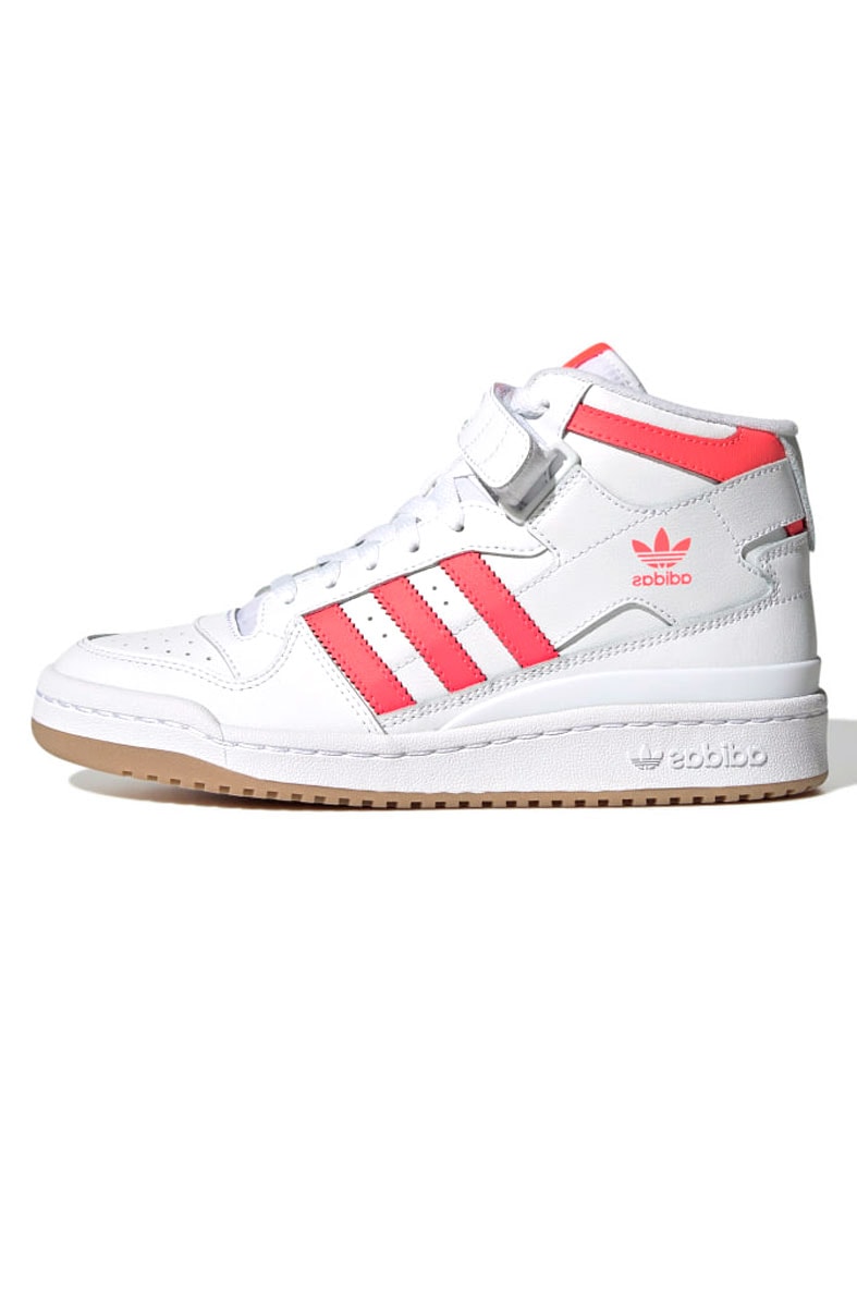 Tênis Adidas Forum Mid Feminino Branco/Rosa