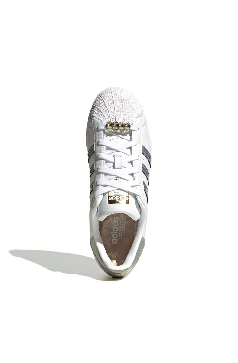 Tênis Adidas Superstar Branco/Prata
