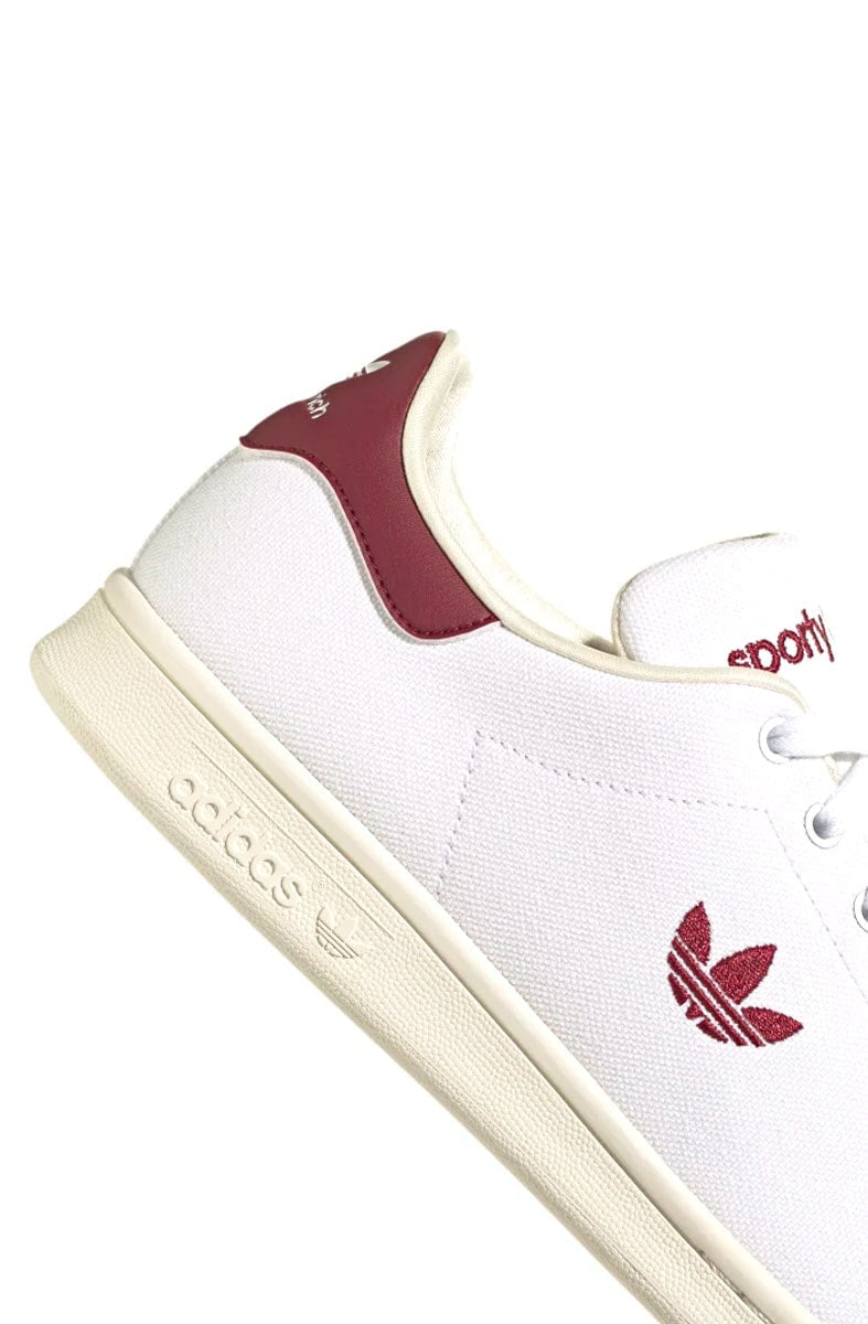Tênis Adidas Stan Smith Sporty&Rich Branco/Bordo