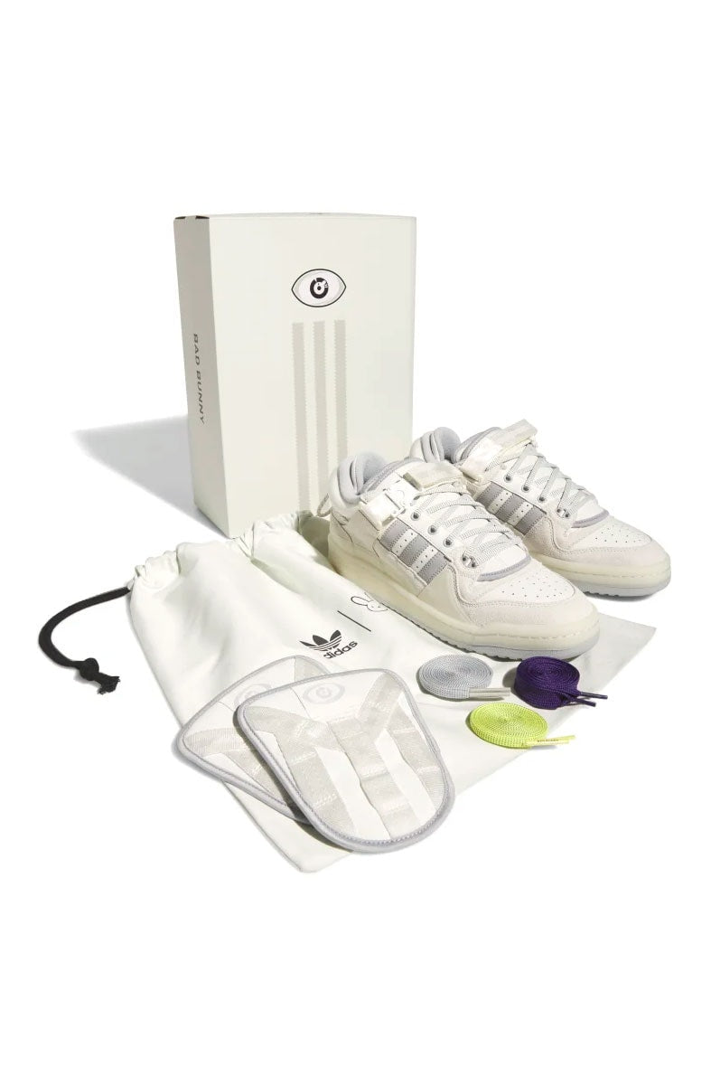 Tênis Adidas x Bad Bunny Forum Buckle Low Last White