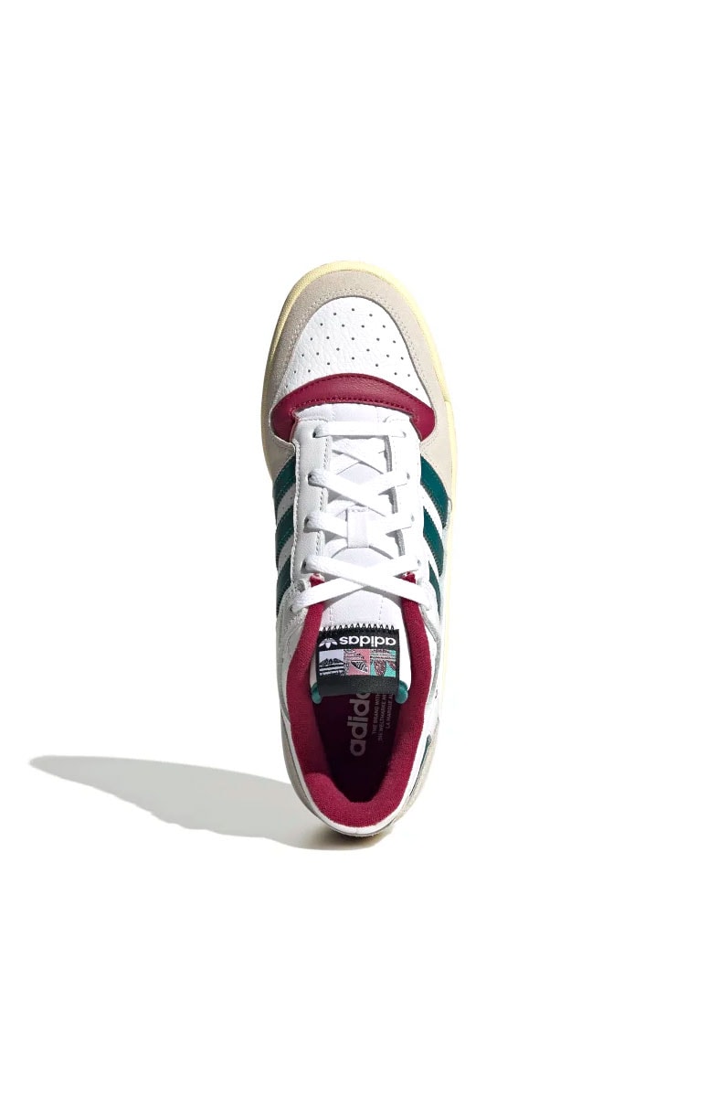 Tênis Adidas Forum Low CL Branco/Bordo/Verde