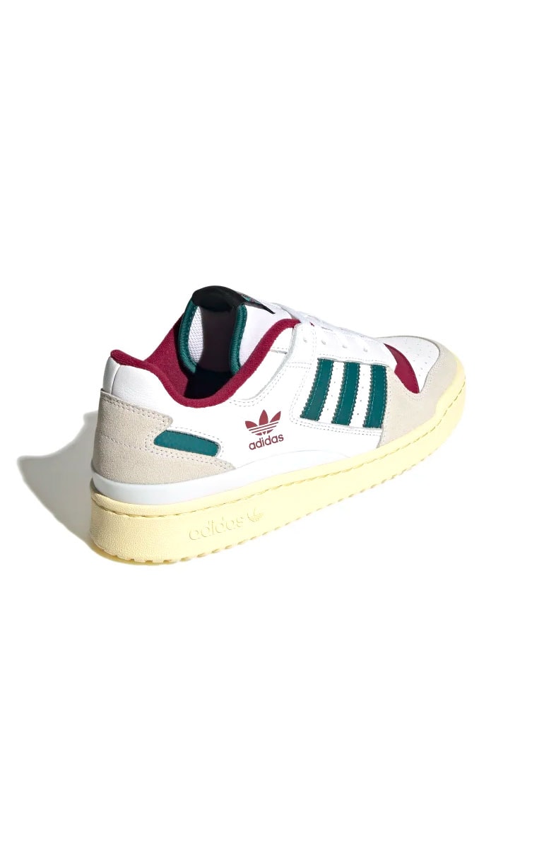 Tênis Adidas Forum Low CL Branco/Bordo/Verde