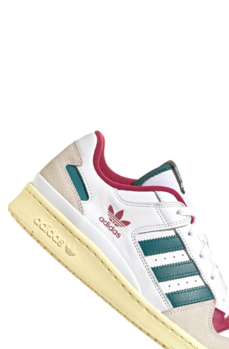 Tênis Adidas Forum Low CL Branco/Bordo/Verde