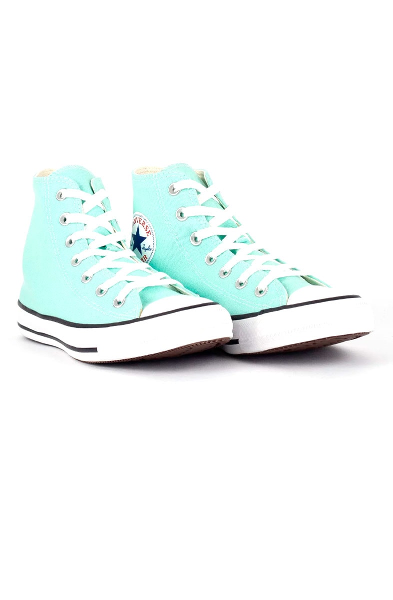 Tênis Converse Chuck Taylor All Star Seasonal Hi Colors Verde Água/Branco