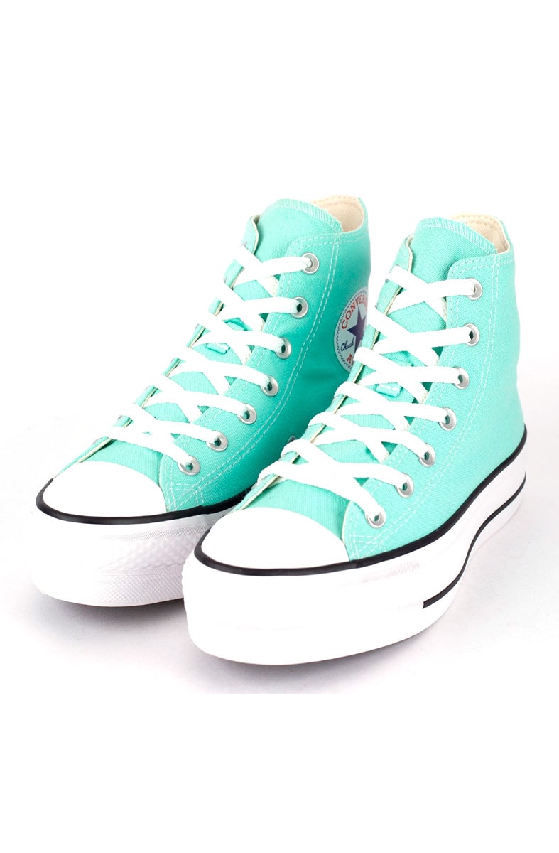 Tênis Converse Chuck Taylor All Star Lift Hi Plataforma Seasonal Verde/Branco