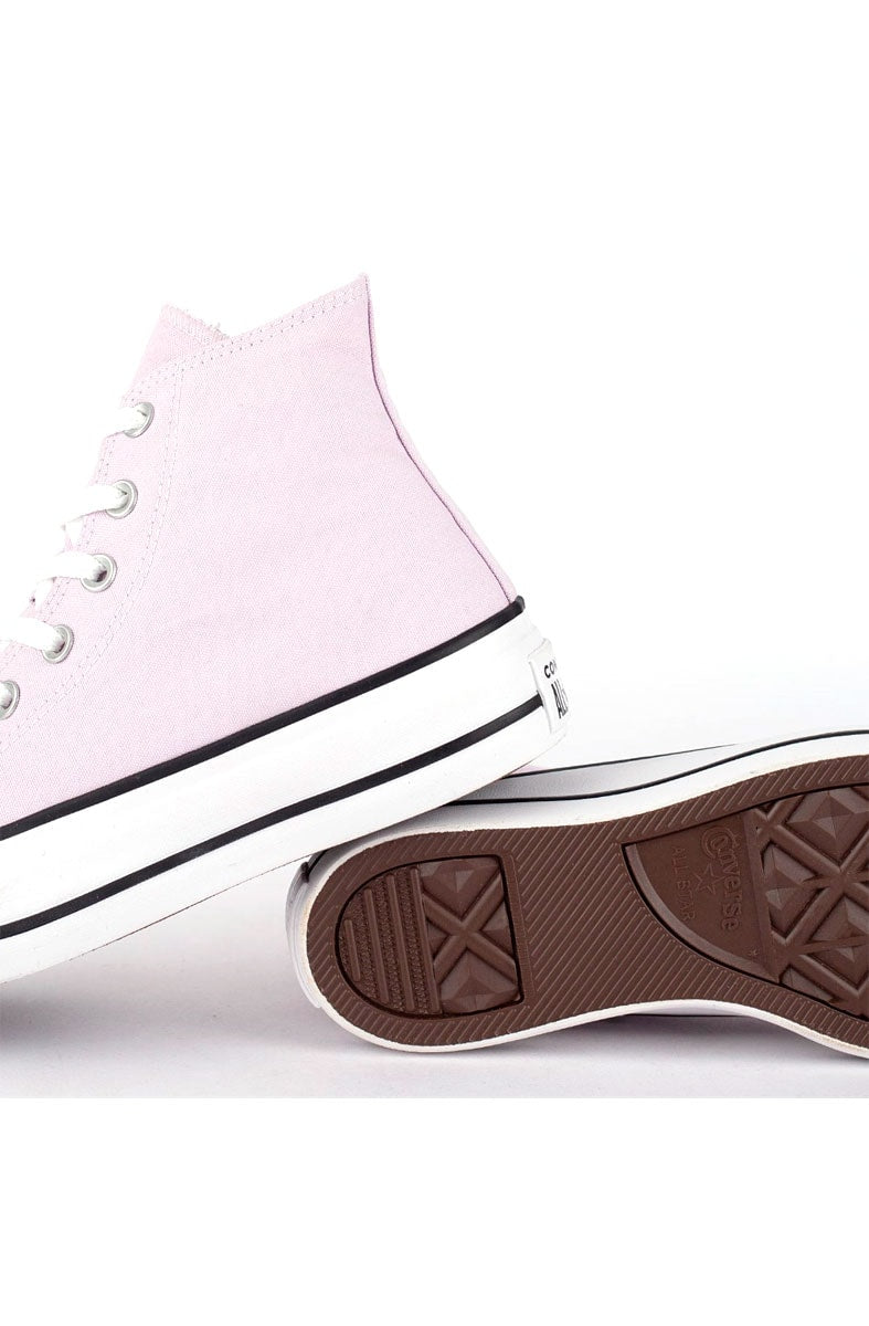 Tênis Converse Chuck Taylor All Star Lift Hi Plataforma Seasonal Rosa/Branco