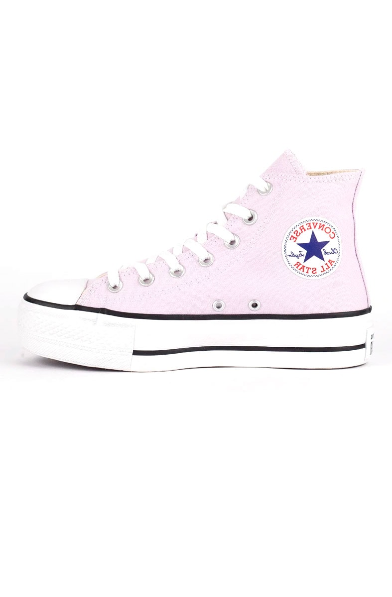 Tênis Converse Chuck Taylor All Star Lift Hi Plataforma Seasonal Rosa/Branco