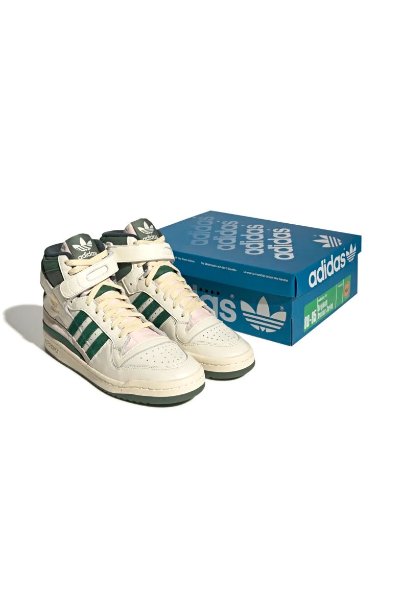 Tênis Adidas Forum 84 High Off White/Verde Escuro