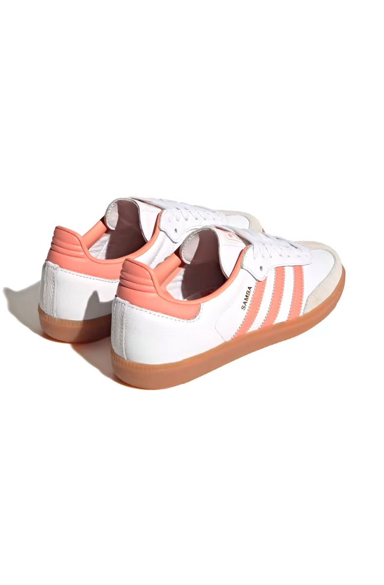 Tênis Adidas Samba OG Feminino Branco/Rosa IG5932