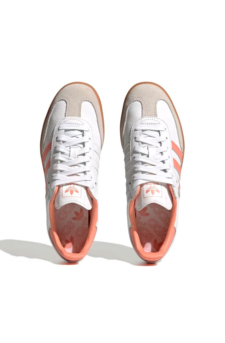 Tênis Adidas Samba OG Feminino Branco/Rosa IG5932