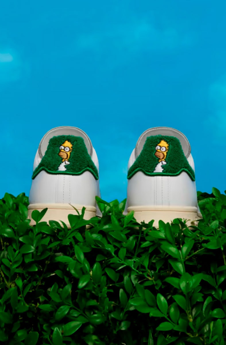 Tênis Adidas Homer Simpson x Stan Smith Branco/Verde IE7564
