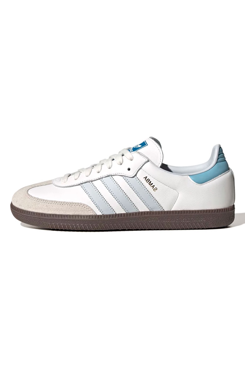 Tênis Adidas Samba OG Branco/Azul ID2055